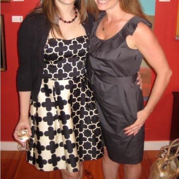 Fun Black and White Pattern Party Dress by Bird On a Wire - Picture 4 of 4